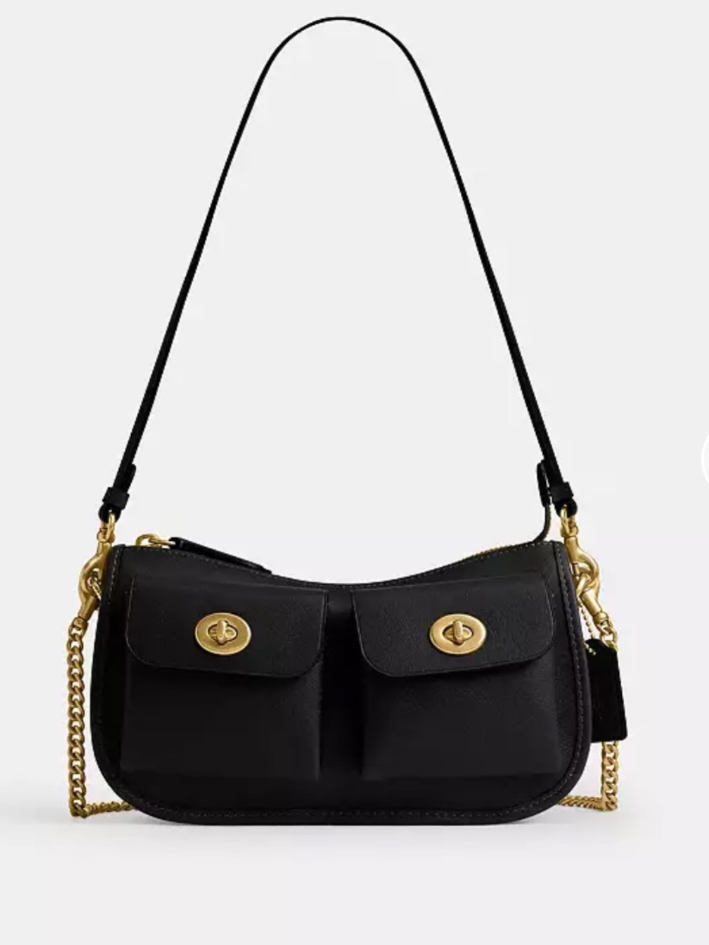 Coach Twin Turnlock Waverly Bag black and gold never worn